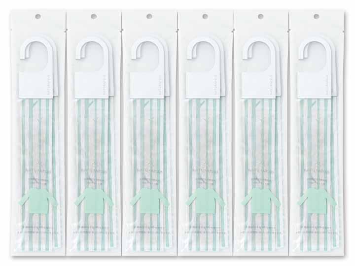 ＮＡＴＵＲＡＰＬＵＳ　衣類用アロマ防虫剤　クローゼット用　12本組（浴室用カビよけＢＯＸ付）