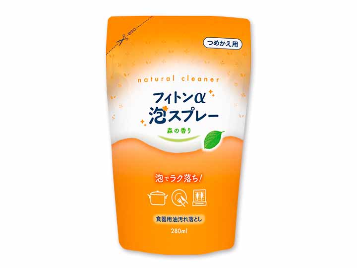 フィトンα泡スプレー　食器用油汚れ落とし　詰替用