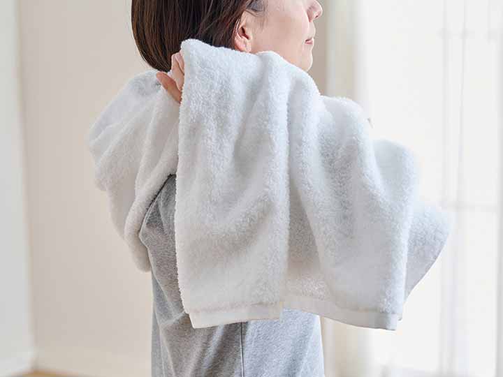予約 The LAST TOWEL ONE バスタオル 同色2枚セット ホワイト_3