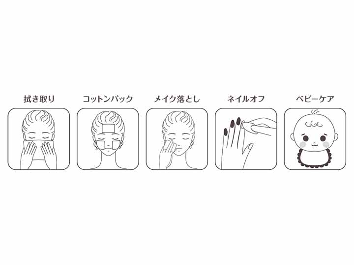 ナチュラムーン　オーガニックコットン　フェイシャルタオル　100枚入_5