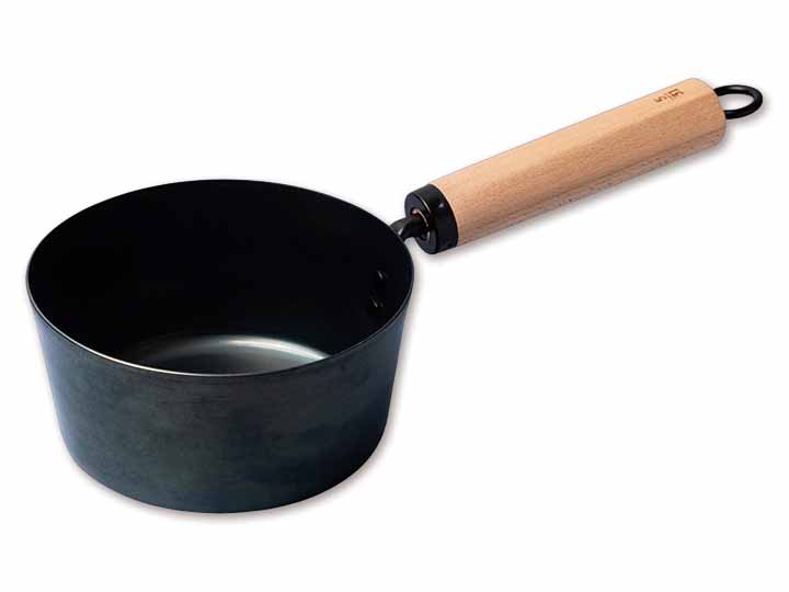 鉄の片手鍋お味噌汁パン16CM　ブナ