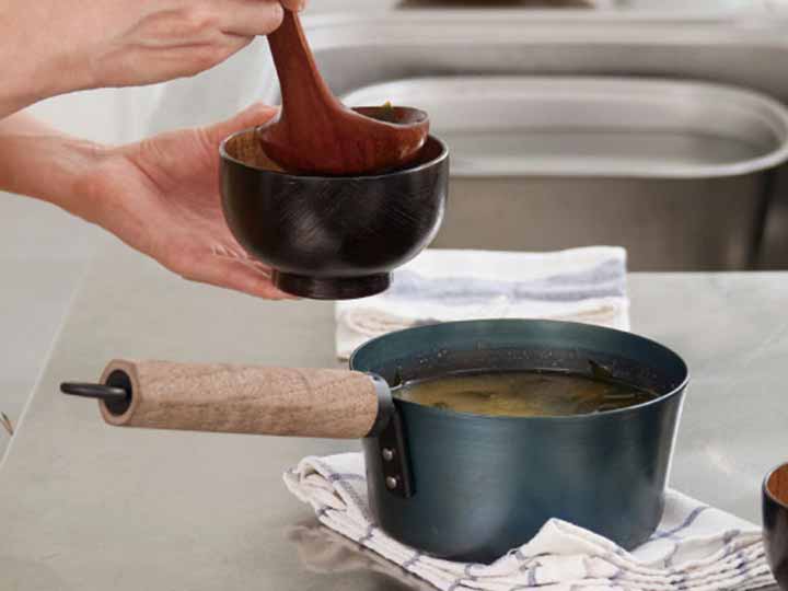 鉄の片手鍋お味噌汁パン16CM ウォルナット_2