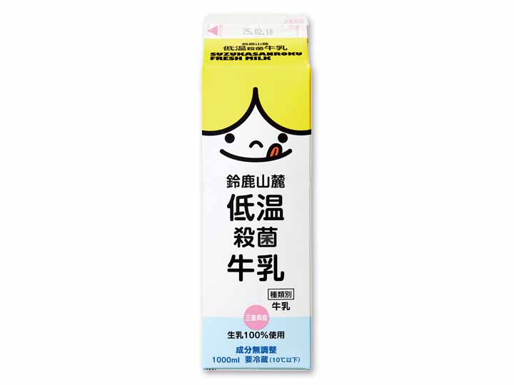 鈴鹿山麓の低温殺菌牛乳1000ML