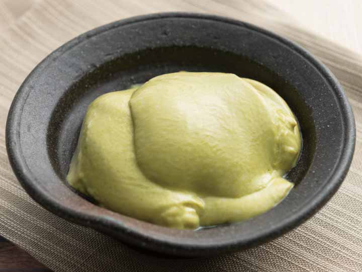 国産大豆の豆乳使用　おとうふ屋さんの抹茶プリン