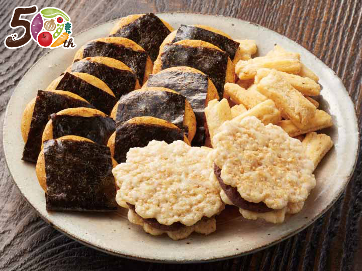 富士見堂のおせんべいセット（あんこ天米入り）