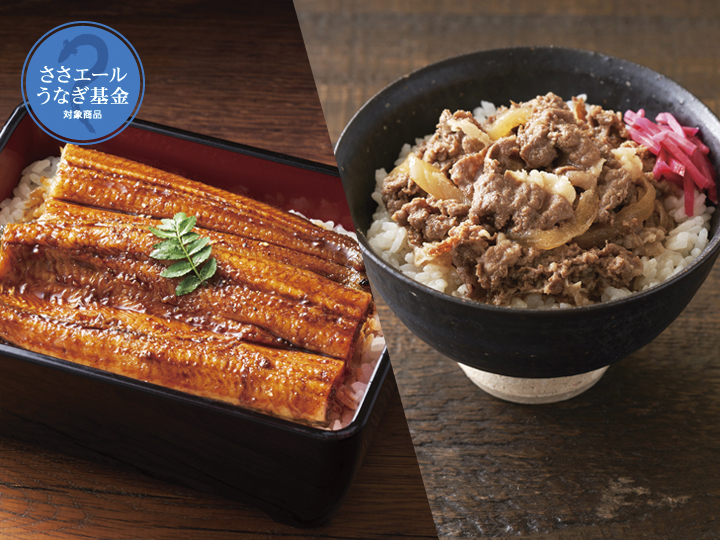 高知の清流うなぎ蒲焼き110G＆黒毛和牛牛丼（1人前）