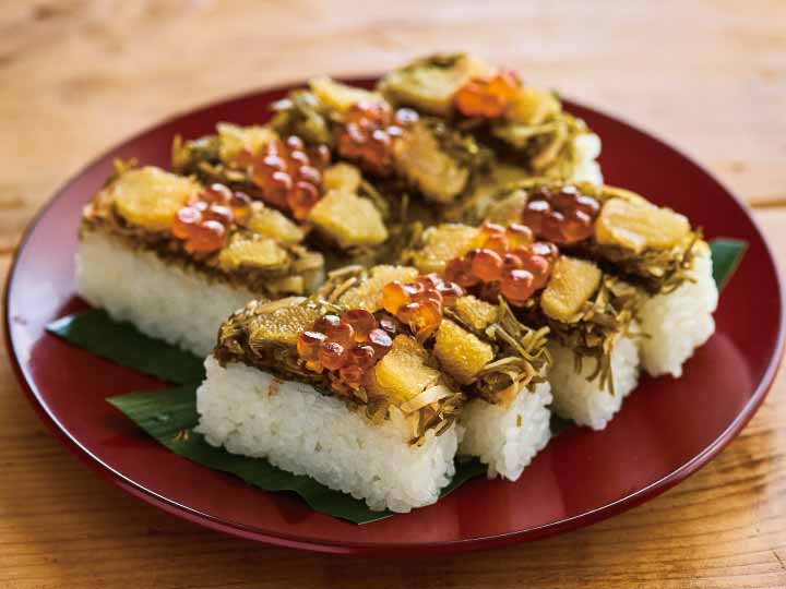 いくらと数の子の松前漬け棒寿司（ノーカット）