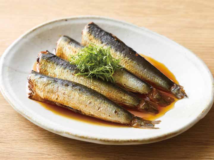 湯せんでしっとり梅酢仕立ての日本海産いわしさっぱり煮
