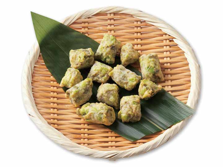 ごろごろ茶豆ちぎり揚げ