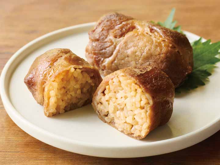 北海道産豚肉の甘辛肉巻きおにぎり