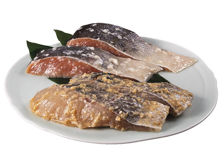 頒布会キャンセル分販売・漬け込み魚セット（すずき味噌漬け・鮭糀漬け）