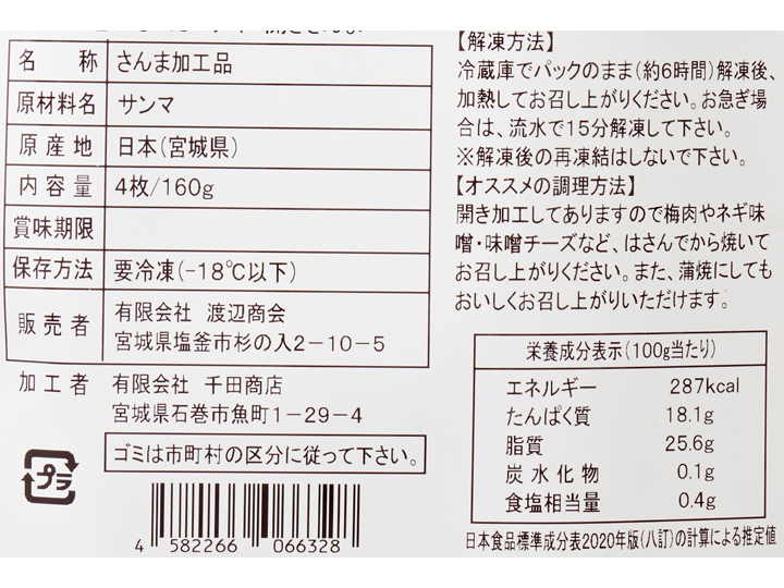 大地のもったいナイ開きさんま_4
