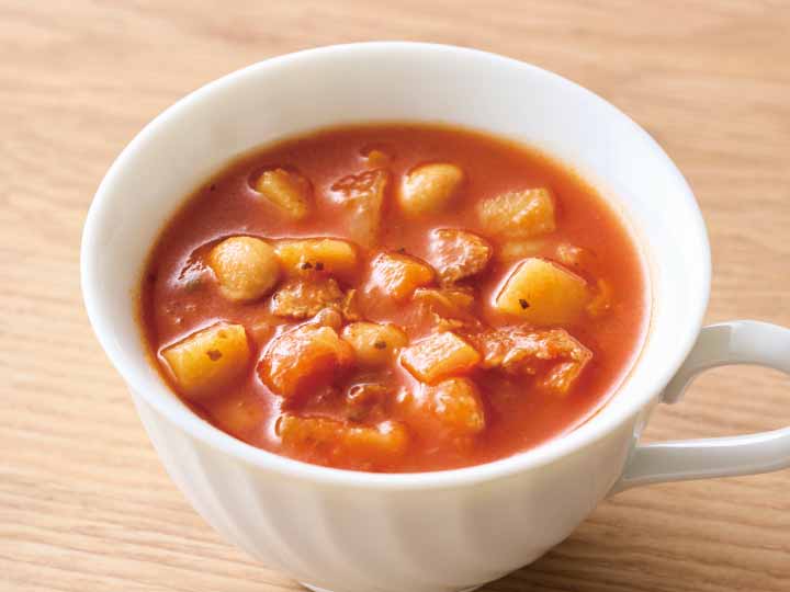 5種の具だくさんミネストローネ