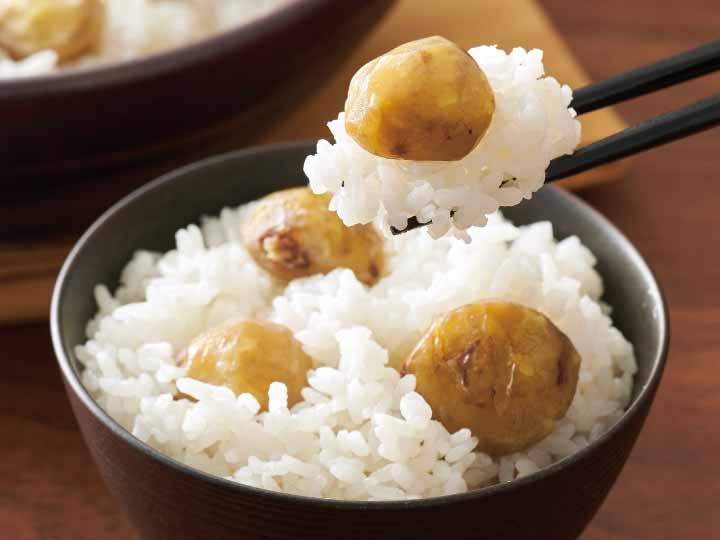 新栗で作った茨城県産栗ごはんの素