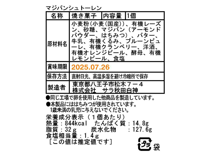 【予約】12／2週　サラのシュトーレン_3