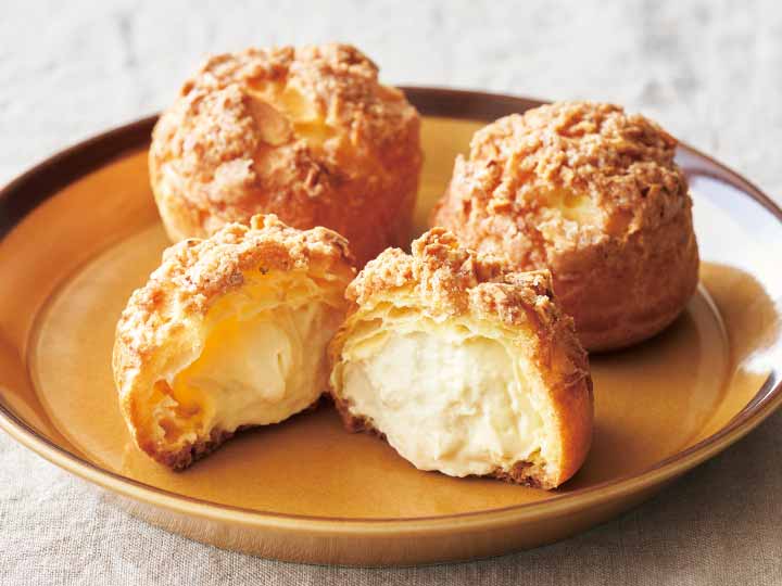 アーモンドクッキーシュークリーム