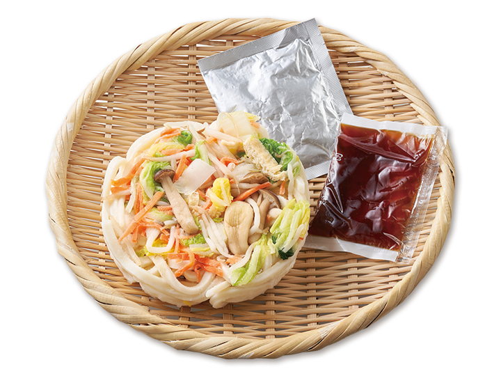 お鍋ひとつで国産野菜のあんかけうどん×2パック_2