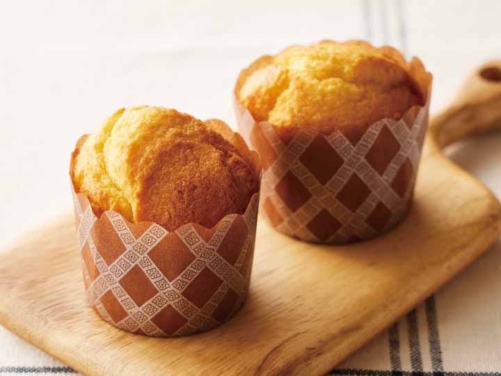 朝食にも！小麦が香るプレーンマフィン