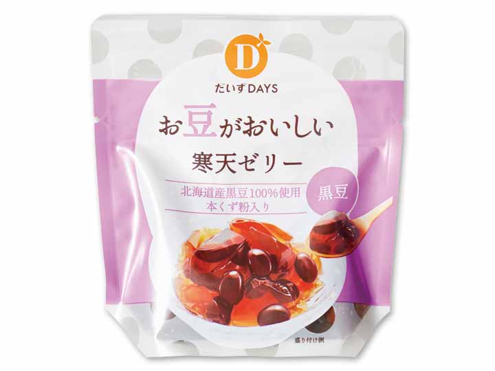 とろ〜りふるふる　お豆がおいしい寒天ゼリー　黒豆