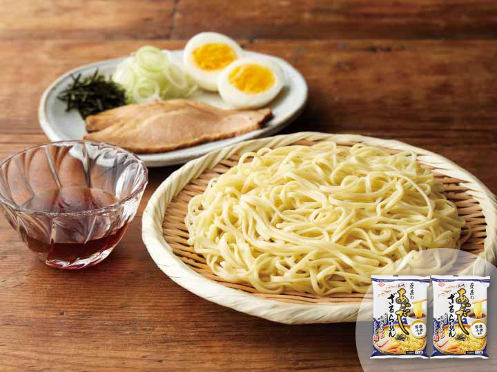 お得な２食セット　あっさり　あごだしざるらーめん