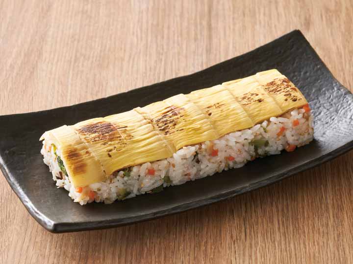 国産炙り筍棒寿司_2