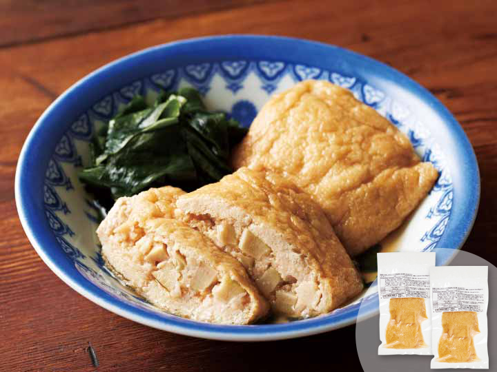 【お得な2パック】味付けいなり肉詰め（国産たけのこ入り）2パック