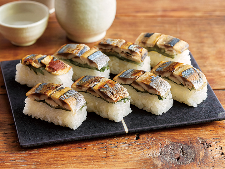 予約9／15週　北海道産焼きさんま棒寿司（ノーカット）