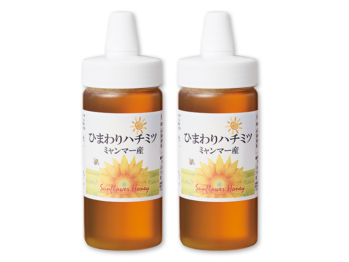 【お得】ミャンマー産ひまわりハチミツ　350G×2パック_2