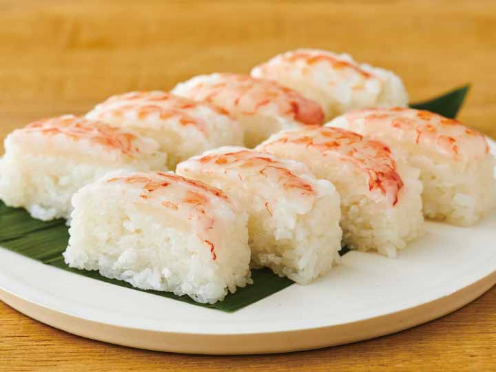 【予約】12／25〜配送　鹿児島県産　薩摩甘えびの棒寿司（ノーカット）