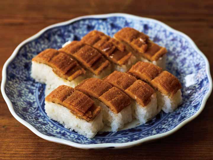 【予約】12／25〜配送　国産蒲焼き鱧棒寿司（ノーカット）