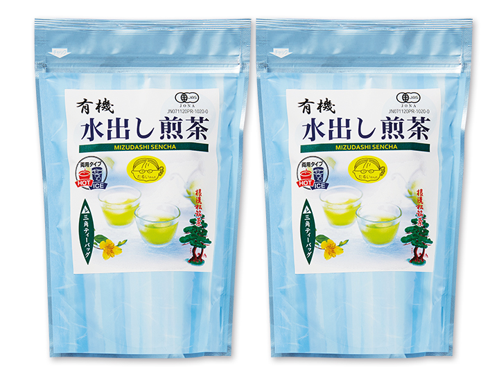 【お得な2パック】樽井さんの有機水出し煎茶ティーバッグ