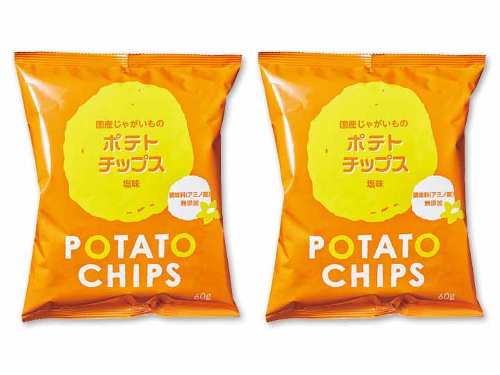 【お得】国産じゃがいものポテトチップス（しお味）×2_2