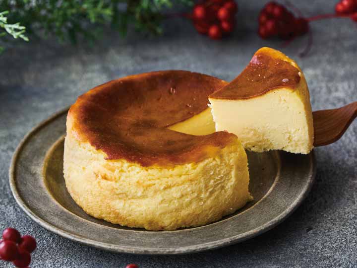 【予約】12／8週　お口でほどける　濃密北海道チーズのバスク・チーズケーキ