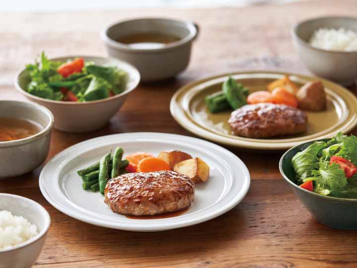 【お得な2パック】冷凍のまま焼ける　国産合挽肉の生ハンバーグ×2_4