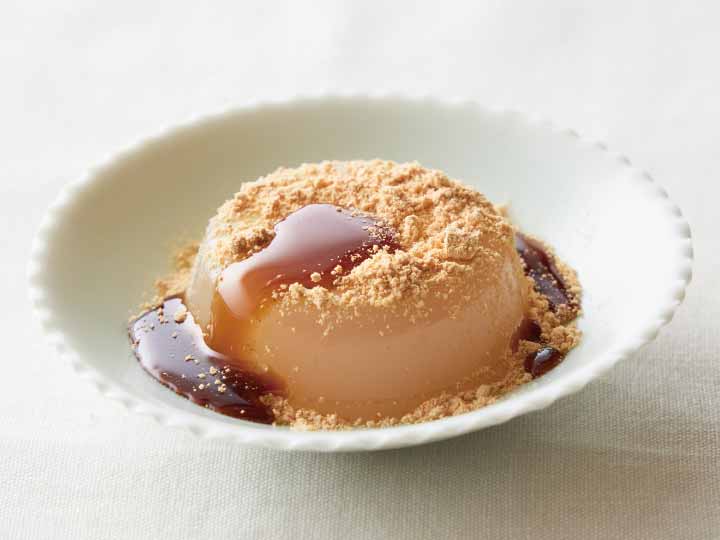 もっちりやわらか 本くず餅(黒糖みつ、きな粉付き)