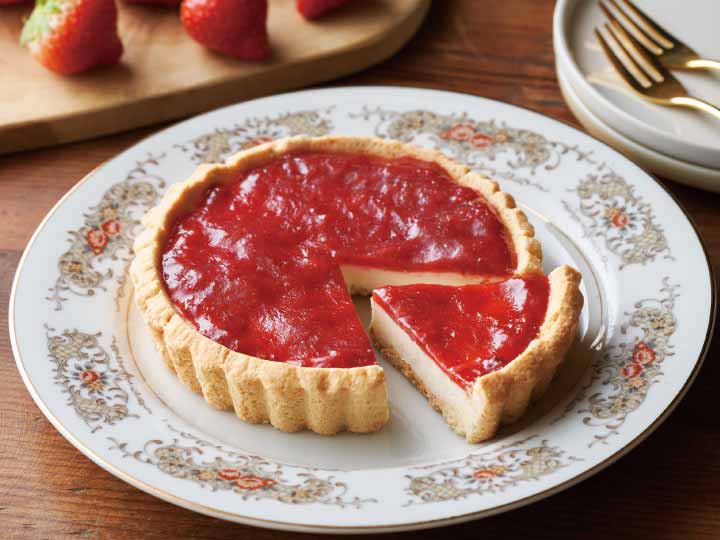 予約1／5週　有機いちごと北海道産クリームチーズのタルト