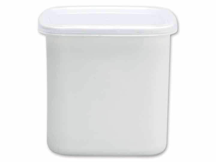 予約1／19週　ほうろうスクエア容器Ｌ　シール蓋付