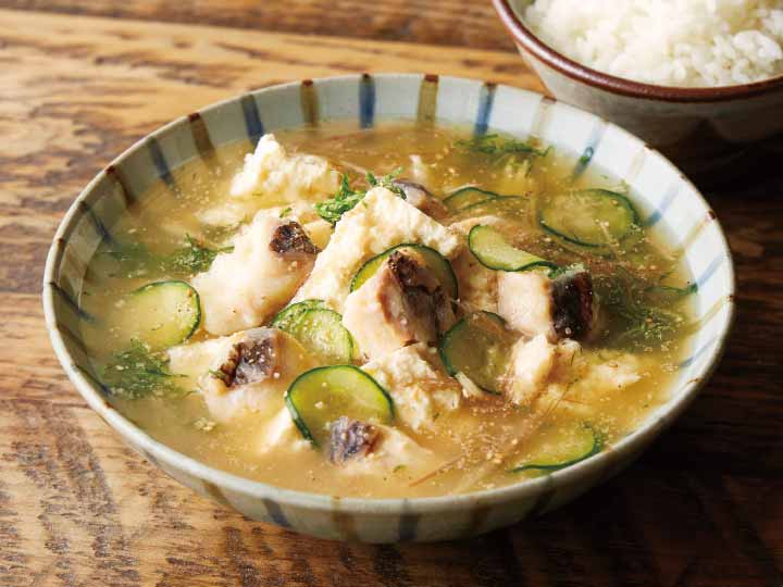 鯛だしで食べる国産真鯛の冷や汁