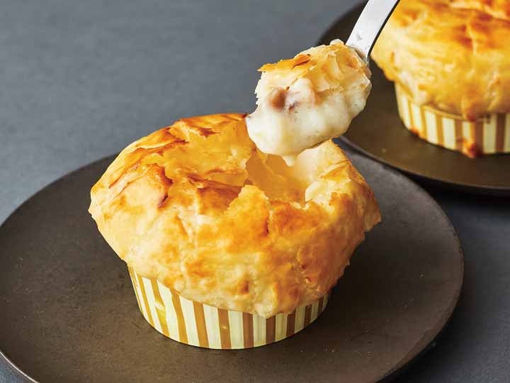 【3％ＯＦＦ】チキンクリームミニポットパイ（国産小麦のパイ生地使用）