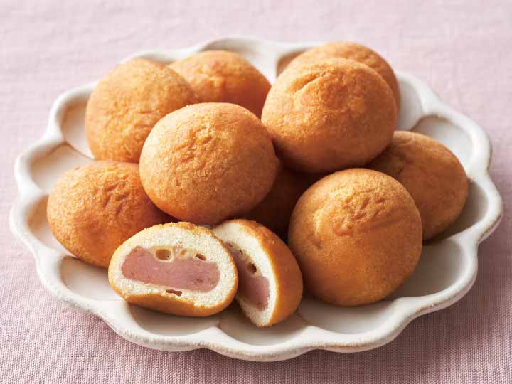 予約3／9週　春を楽しむ　桜のミニあんドーナツ（桜葉香る白あん入）