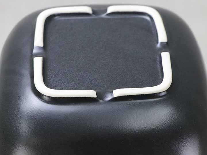 予約3／9週　＜萬古焼＞角型おひつ花びら　2合_4