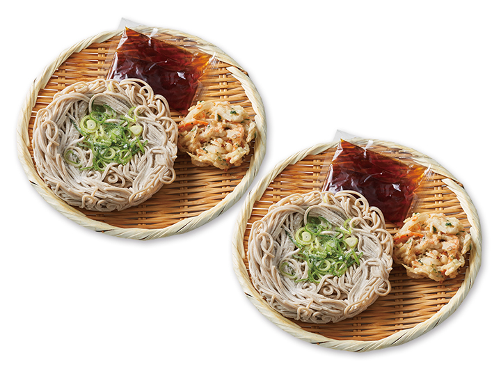 【お得な2パック】4種の国産野菜と小あみのミニかき揚げ蕎麦_2