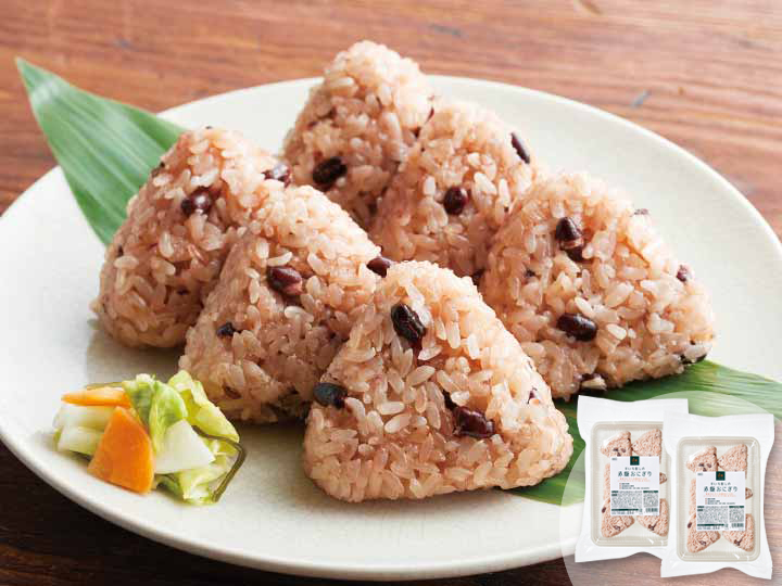 【お得】せいろ蒸しの赤飯おにぎり×2
