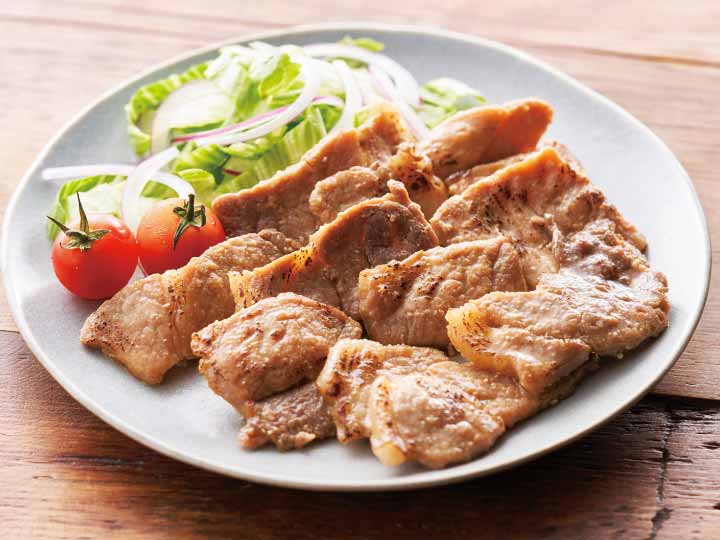 焼くだけ簡単　照り焼き風味の豚モモ肉スタミナ焼き