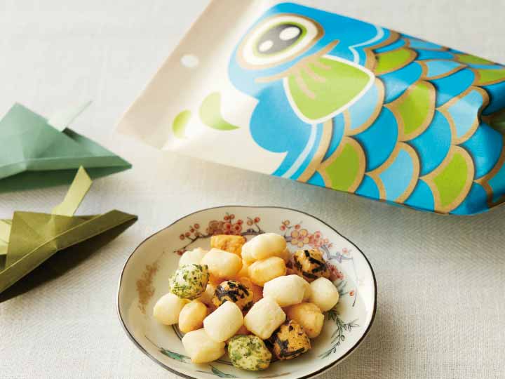 予約4／20週　鯉のぼりあられ（青）