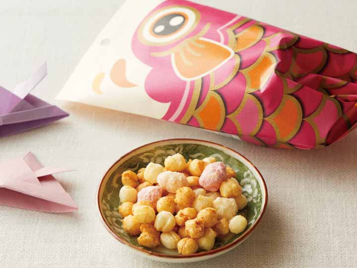 予約4／20週　鯉のぼりあられ（赤）