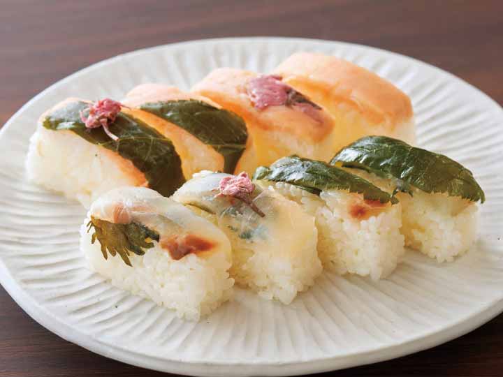 予約4／20週　国産天然さくらますと真鯛の桜棒寿司