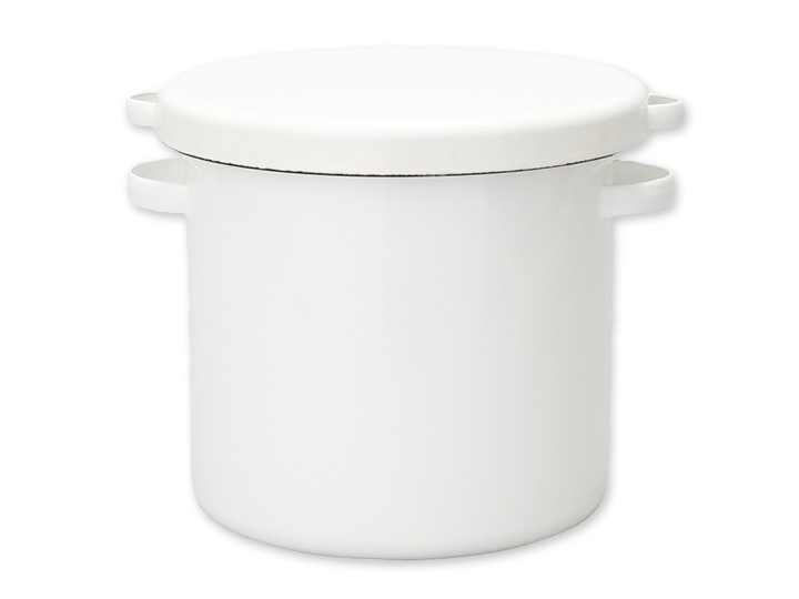 予約6／8週　ほうろうラウンドストッカー18CM