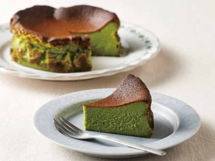 予約5／18週　北海道産チーズの濃厚抹茶バスクチーズケーキ