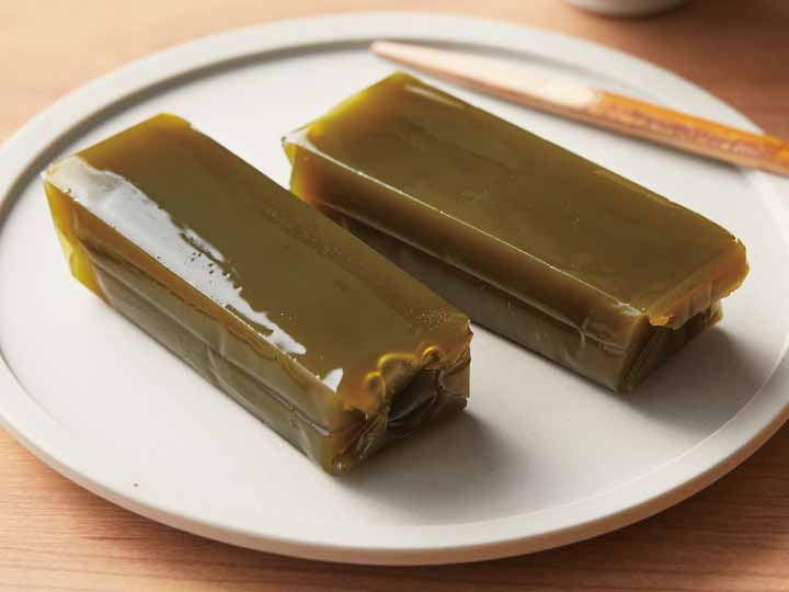 予約5／18週　有機宇治抹茶入り京羊羹　ミニ2コ